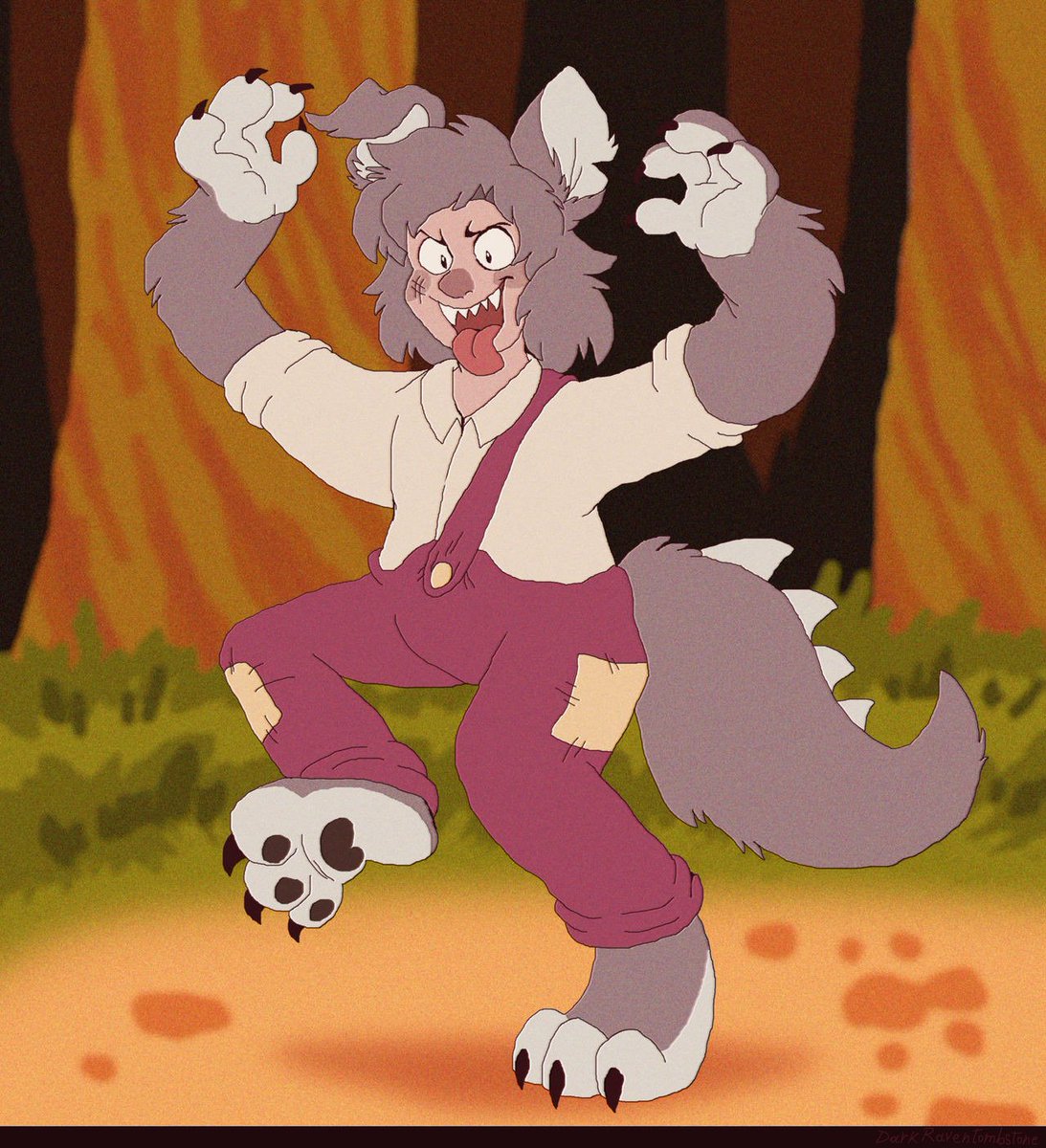 TombstoneRaven's tweet image. Beware the wolf,is coming you!
Artfight for @Duboakk 
#ArtFight2025