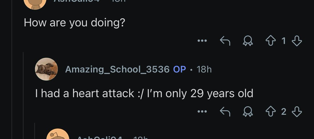 Foamytrashpanda's tweet image. JFC. Heart attack at 29 years old, 12 days into COVID infection. In 2025.