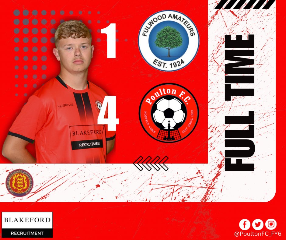 Poulton FC (@poultonfc_fy6) on Twitter photo FULL TIME SCORE
<a href="/Fulwoodams/">Fulwood Amateurs FC</a> Res 1
Poulton Res 4
#poultonfc🔴⚫️ | #UTP | #FY6ers | #FullTime FULL TIME SCORE
<a href="/Fulwoodams/">Fulwood Amateurs FC</a> Res 1
Poulton Res 4
#poultonfc🔴⚫️ | #UTP | #FY6ers | #FullTime