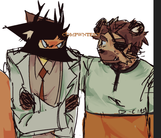 compwnterz's tweet image. my ocs #trust