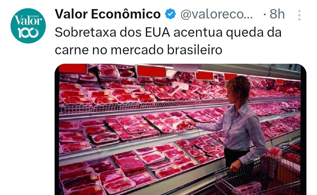 Quem imaginaria que o Trump iria ajudar o Lula a baixar o preço da picanha.