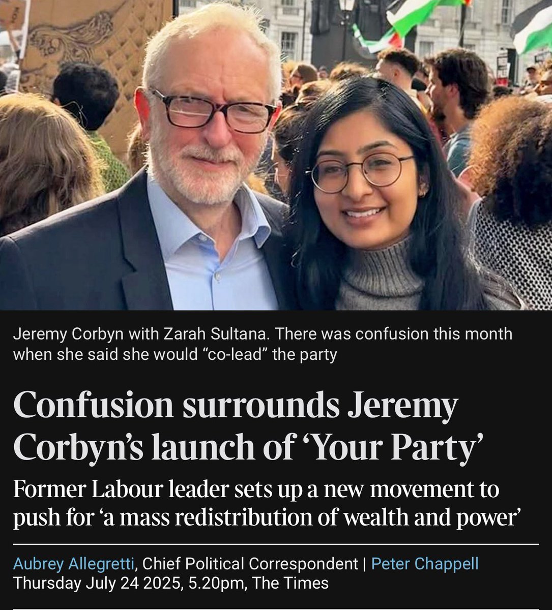 PaulKohlerSW19's tweet image. The Thick Of It pt 94!
A new party proclaiming to have all the answers that doesn’t even know its own name!
You really couldn’t make it up🤦🏻♂️
#YourParty
@zarahsultana
@jeremycorbyn