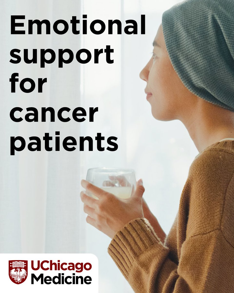 UChicagoMed's tweet image. Cancer isn&apos;t just physically challenging, it&apos;s emotionally challenging. UChicago Medicine&apos;s Psychosocial Oncology Program helps cancer patients deal with all of those issues, from depression and stress to changes in sexual function. Learn more: uchicagomedicine.org/forefront/canc…