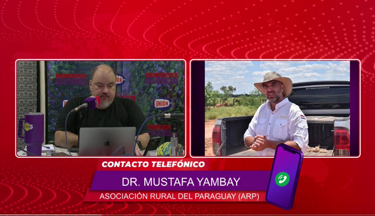 🧵 “Ni en nuestros sueños pensamos en esto”: Mustafa Yambay, presidente de la APCB, celebra una Expo Paraguay 2025 que rompe todos los récords en volumen ganadero y negocios cerrados.👇
<a href="/arp_py/">Asociación Rural del Paraguay</a> <a href="/expo_py/">Expo Paraguay ARP</a> <a href="/mustafayambay22/">Mustafá Yambay</a> 
<a href="/pablonoearaujo/">Pablo Noé</a> #AGENDAUNIÓN  Escucha de Lunes a Viernes de