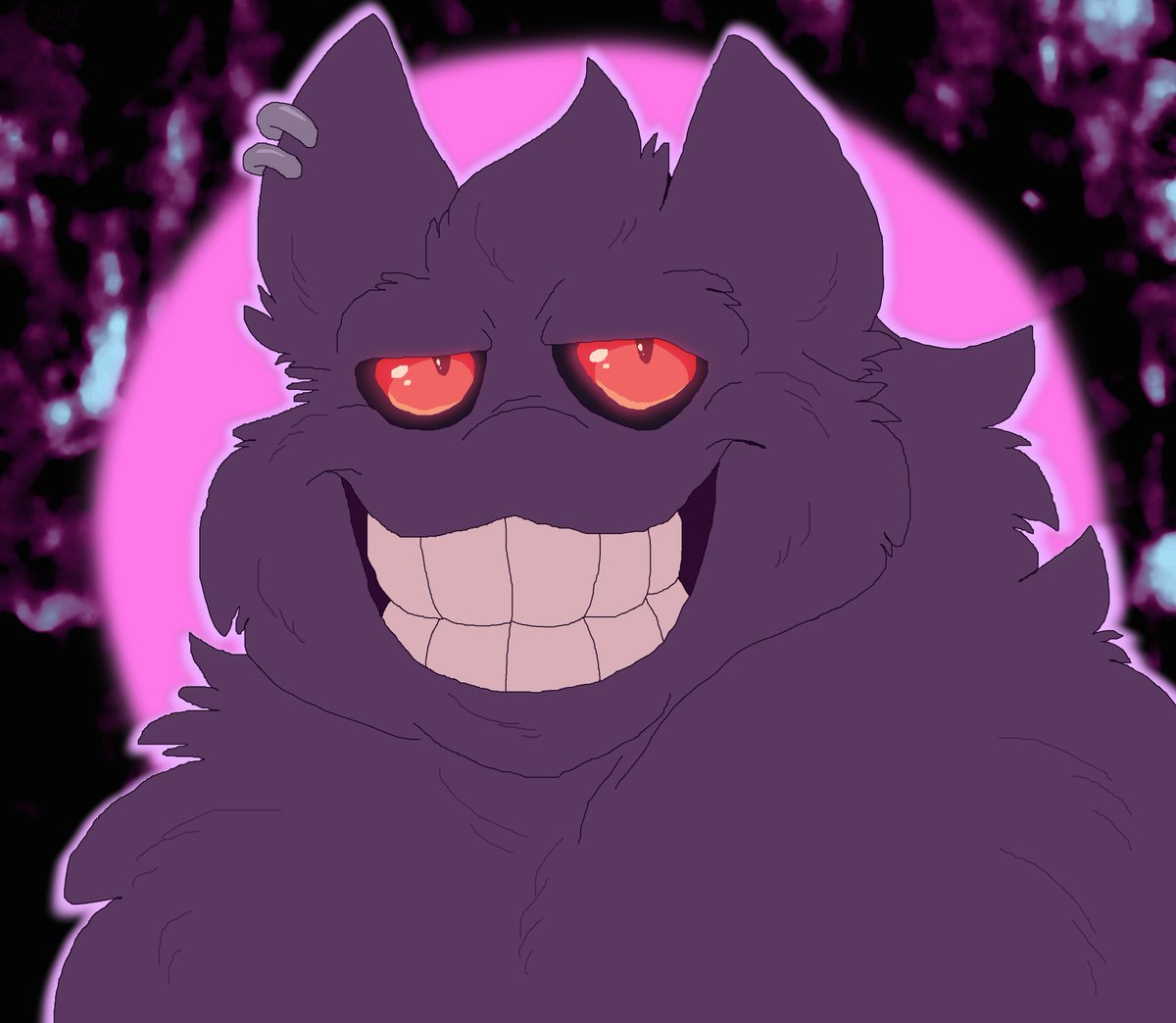 TombstoneRaven's tweet image. Big grinny gengar.
Artfight for @BuddyFangOZ 
#ArtFight2025