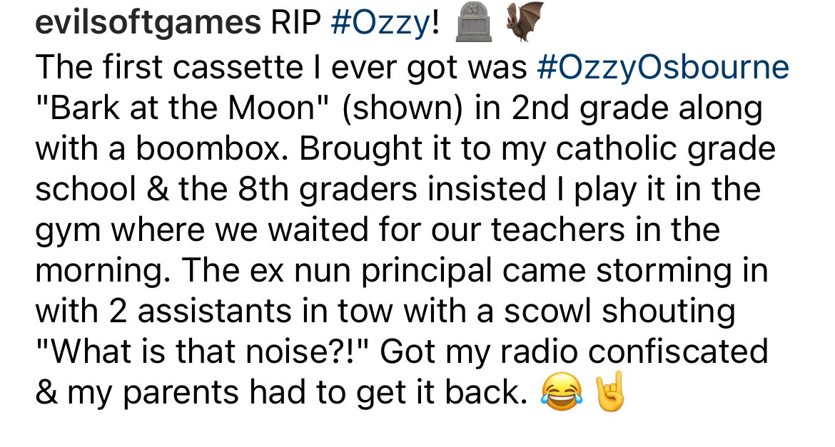 EvilSoftGames's tweet image. RIP #Ozzy! 🪦🦇

(Story attached)

#OzzyOsbourneForever