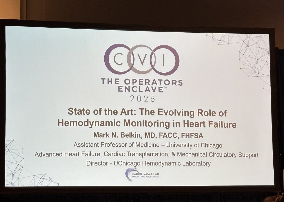 ShumailFatima1's tweet image. Learning about hemodynamic monitoring in heart failure at CVI 2025 with the experts in the field:
P.S. I found a nice contemporary review of some of the invasive and noninvasive devices currently available 
jscai.org/article/S2772-…
@cvinnovations #CVI2025