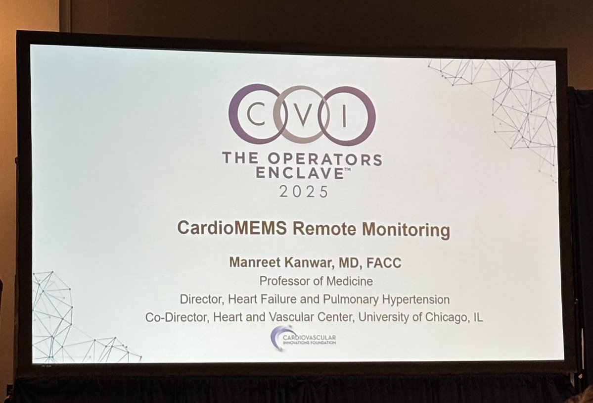 ShumailFatima1's tweet image. Learning about hemodynamic monitoring in heart failure at CVI 2025 with the experts in the field:
P.S. I found a nice contemporary review of some of the invasive and noninvasive devices currently available 
jscai.org/article/S2772-…
@cvinnovations #CVI2025