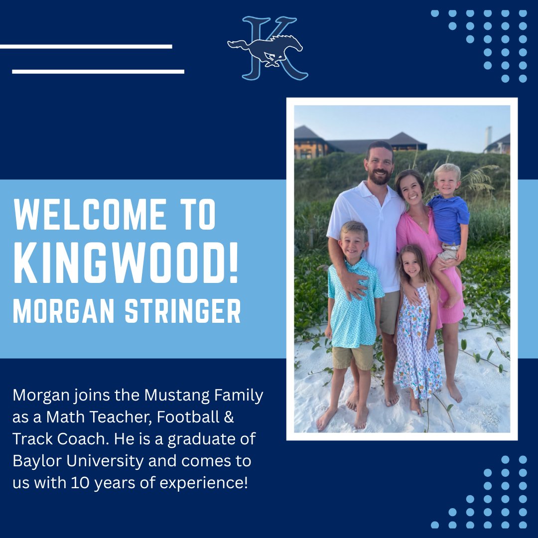 HumbleISD_KHS's tweet image. Welcome to Kingwood Morgan!
@HumbleISD
#mustangfamily #kingwood