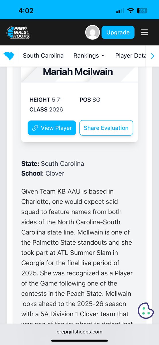 Mariah Mcilwain (@mariahmcilwain) on Twitter photo Thank you <a href="/PGH_SCarolina/">Prep Girls Hoops South Carolina</a> <a href="/PGHCircuit/">Prep Girls Hoops Circuit ๐</a> <a href="/AkiemBailum/">๐๐ธ๐ถ๐ฒ๐บ ๐จ๐พโ๐ป๐๐ฅ๐ฐ๐บ๐ธ</a> for the write up of my performance last weekend with my team in the ATL live session <a href="/Team_KB_AAU/">TeamKB_AAU</a> <a href="/MrCoachBridges/">The_Coach_Bridges</a> <a href="/IE_Showcase_/">๐๐ป๐๐ถ๐ฑ๐ฒ๐ฟ ๐๐
๐ฝ๐ผ๐๐๐ฟ๐ฒ ๐ฆ๐ต๐ผ๐๐ฐ๐ฎ๐๐ฒ</a> <a href="/InsiderExposure/">InsiderExposure</a> <a href="/CloverGBBall/">Clover Girls Basketball</a> <a href="/_ShakkiaW/">Coach Shakkia Walker</a> <a href="/_BlakeDerrick/">Blake Derrick</a> <a href="/CoachMelNCSA/">Coach Mel</a> <a href="/NCSAwbb/">NCSA Womenโs Basketball Recruiting</a> Thank you <a href="/PGH_SCarolina/">Prep Girls Hoops South Carolina</a> <a href="/PGHCircuit/">Prep Girls Hoops Circuit ๐</a> <a href="/AkiemBailum/">๐๐ธ๐ถ๐ฒ๐บ ๐จ๐พโ๐ป๐๐ฅ๐ฐ๐บ๐ธ</a> for the write up of my performance last weekend with my team in the ATL live session <a href="/Team_KB_AAU/">TeamKB_AAU</a> <a href="/MrCoachBridges/">The_Coach_Bridges</a> <a href="/IE_Showcase_/">๐๐ป๐๐ถ๐ฑ๐ฒ๐ฟ ๐๐
๐ฝ๐ผ๐๐๐ฟ๐ฒ ๐ฆ๐ต๐ผ๐๐ฐ๐ฎ๐๐ฒ</a> <a href="/InsiderExposure/">InsiderExposure</a> <a href="/CloverGBBall/">Clover Girls Basketball</a> <a href="/_ShakkiaW/">Coach Shakkia Walker</a> <a href="/_BlakeDerrick/">Blake Derrick</a> <a href="/CoachMelNCSA/">Coach Mel</a> <a href="/NCSAwbb/">NCSA Womenโs Basketball Recruiting</a>