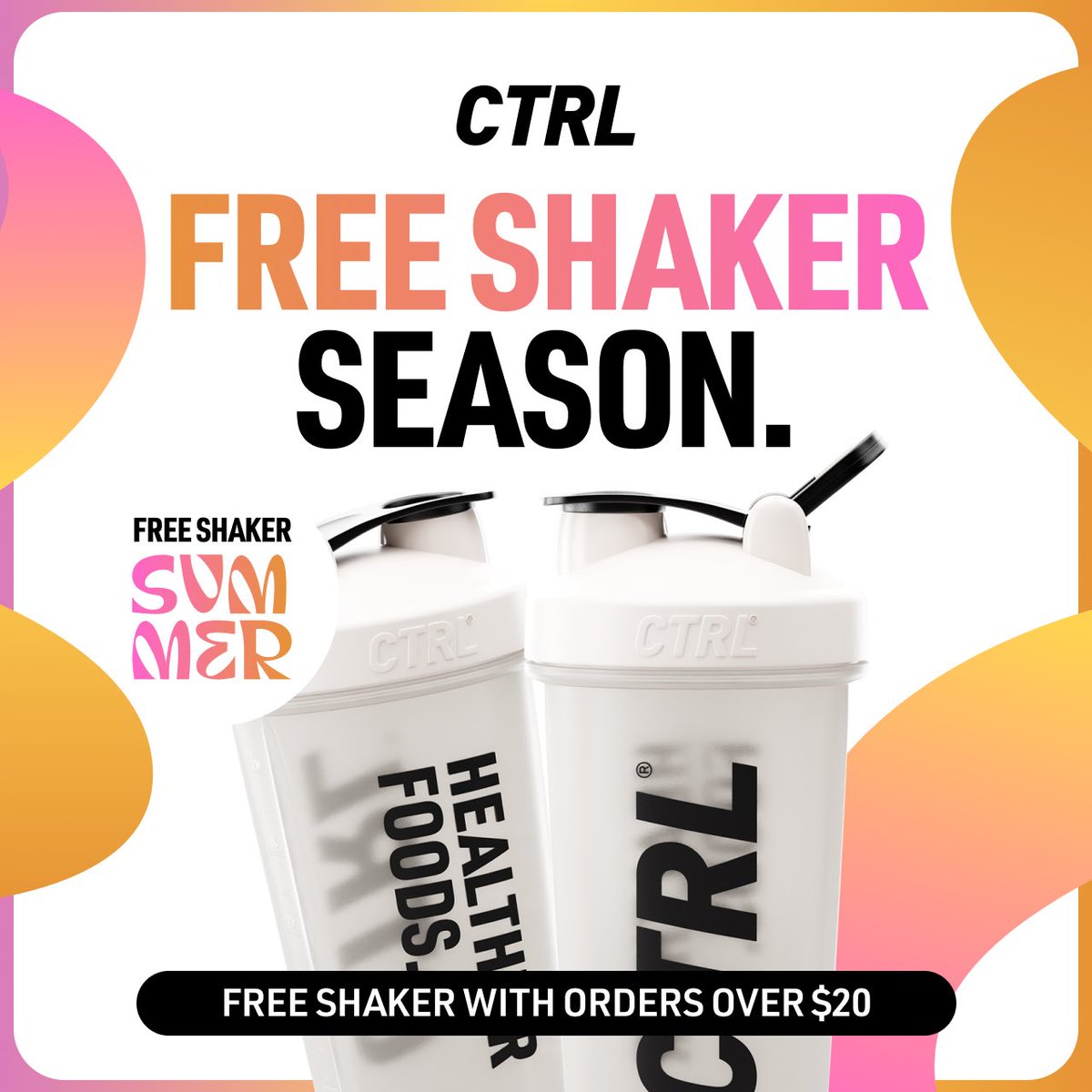 IT’S FREE SHAKER SUMMER ☀️🏖️

Spend $20, get a free shaker. It’s that simple. Get yours NOW 🔥