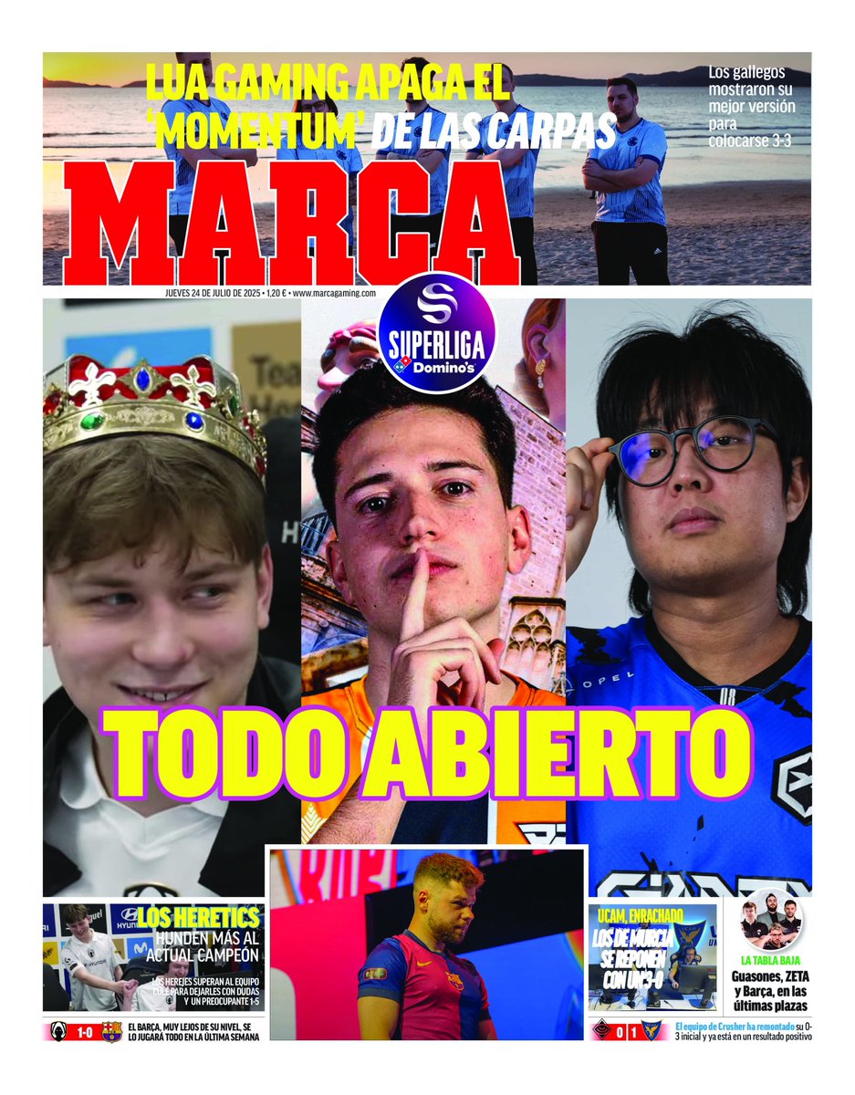 MarcaGaming's tweet image. &apos;Todo abierto&apos;

#LaPortadaDeLaSuperliga