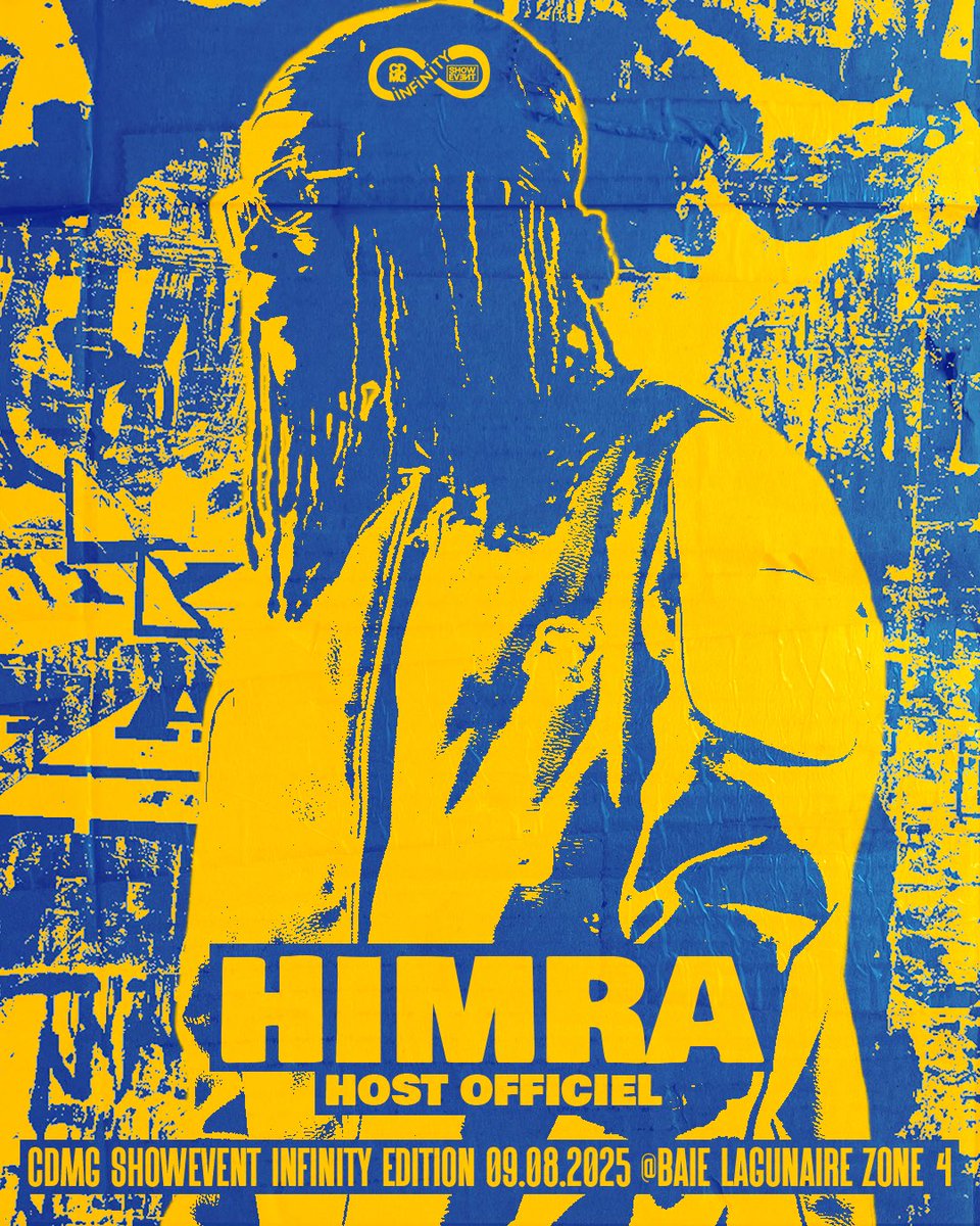 CDMG SHOWEVENT (@cdmgshowevent) on Twitter photo On vous a fait mariner pendant des semaines… 😏
Le voile se lève enfin : HIMRA sera le HOST OFFICIEL du CDMG INFINITY ÉDITION 🔥🔥 .
<a href="/HimraOfficiel/">1X BIG AKA FOR AKA KAI</a>
Mais croyez-nous, ce n’est que le début… Les surprises arrivent maintenant.
QUE DIEU BÉNISSE LE MOUVEMENT!💛 On vous a fait mariner pendant des semaines… 😏
Le voile se lève enfin : HIMRA sera le HOST OFFICIEL du CDMG INFINITY ÉDITION 🔥🔥 .
<a href="/HimraOfficiel/">1X BIG AKA FOR AKA KAI</a>
Mais croyez-nous, ce n’est que le début… Les surprises arrivent maintenant.
QUE DIEU BÉNISSE LE MOUVEMENT!💛