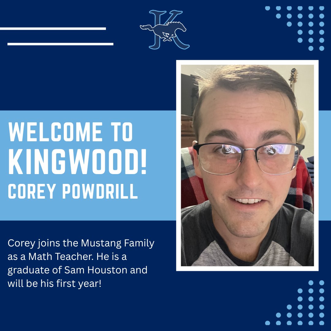 HumbleISD_KHS's tweet image. Welcome to Kingwood Corey!
@HumbleISD
#mustangfamily #kingwood