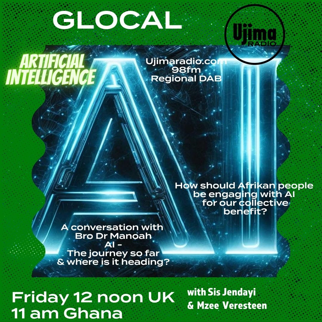 Friday 25th July 12 noon <a href="/Ujimaradio/">Ujima Radio</a>  98fm or Regional DAB or ujimaradio.com 
#AI #artificial_intelligence #technology #artificialintellegence #FutureTech #SamAltman #SamAI #BigTech #Risk #Benefits