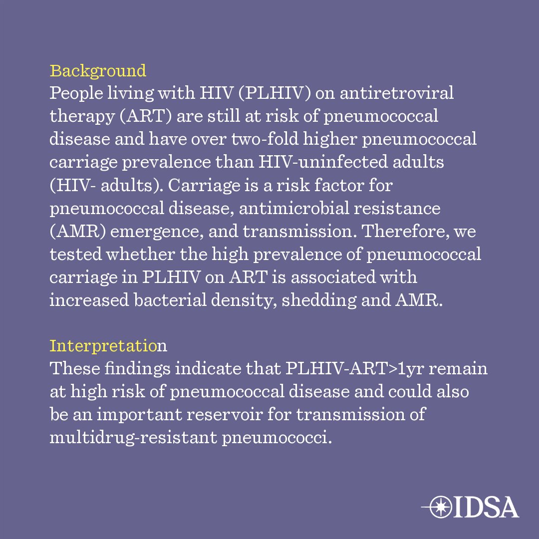 OFIDJournal's tweet image. High propensity for multidrug-resistant pneumococcal shedding among adults living with HIV on stable antiretroviral therapy in Malawi
โ
Just Accepted
โ๏ธ @Lusako20
๐ bit.ly/4lGKqXC