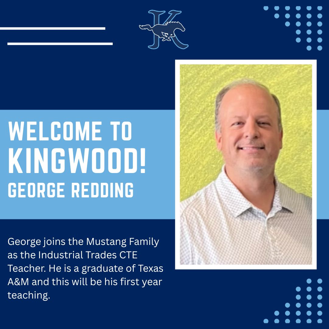 HumbleISD_KHS's tweet image. Welcome to Kingwood George!
@HumbleISD @HumbleISD_CTE
#mustangfamily #kingwood