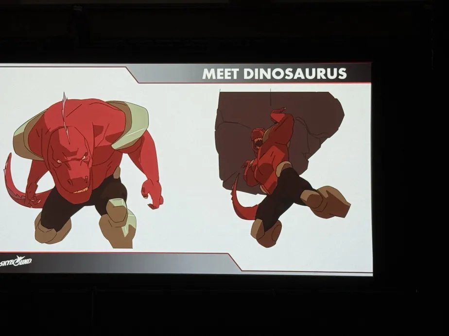 invincibleisms's tweet image. #invincible dinosaurus character models via robert kirkman's sdcc panel