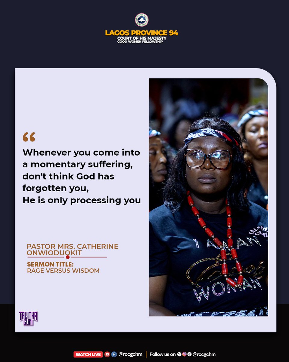 rccgchm's tweet photo. We are still reflecting on Last weekend's Ezer Women program!
Here are some excerpts from the messages. Missed a session? You can re-watch on our YouTube channel@rccgchm
#Talithacumi #rccgchm #ezerwomen #lp94 https://t.co/R6D7X3thx7