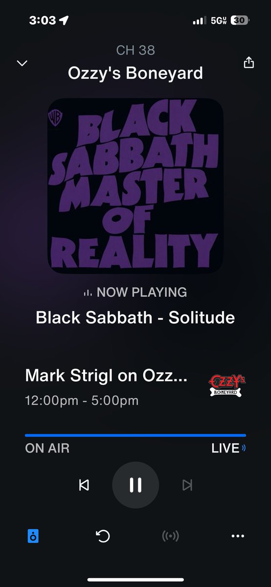 Strigl's tweet image. Hope you’re hanging with me on @OzzysBoneyard celebrating the greatest rocker of all-time. If not, here’s what you’re missing. @OzzyOsbourne @BlackSabbath @TheOzzFest