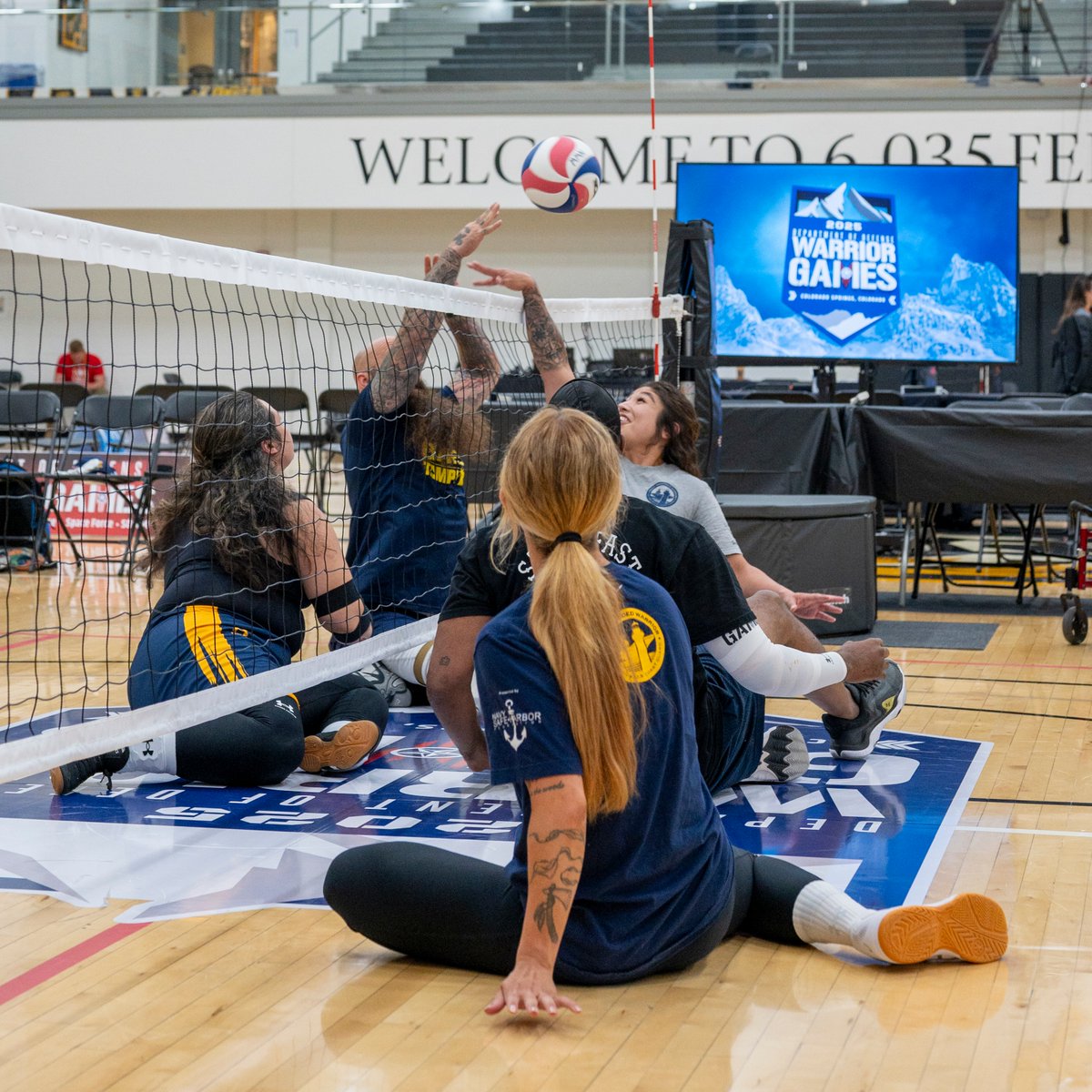 dodwarriorgames's tweet image. Sitting volleyball will heat up the court in Reid Gym at Colorado College! 🏐 🔥
Pool play begins Friday, July 25 at 1400 MST. Watch LIVE at dodwarriorgames.com (free), our YouTube channel, and watch the semi-finals & finals on ESPN+ (with a subscription).