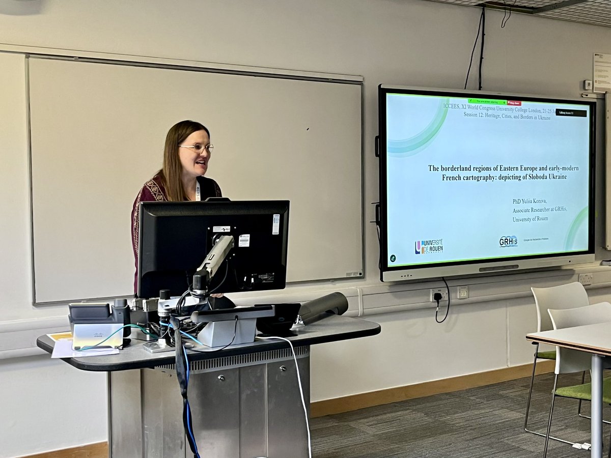 Yuliia Koniva (@koniva_y) on Twitter photo It was a real pleasure to share my research with colleagues during the session Heritage, Cities, and Borders in Ukraine. Many thanks to the organizers of #ICCEES2025 for this wonderful opportunity!
Grateful for the support of <a href="/GrhisRouen/">GRHis (Groupe Recherche Histoire) - UR 3831</a> at the University of Rouen. It was a real pleasure to share my research with colleagues during the session Heritage, Cities, and Borders in Ukraine. Many thanks to the organizers of #ICCEES2025 for this wonderful opportunity!
Grateful for the support of <a href="/GrhisRouen/">GRHis (Groupe Recherche Histoire) - UR 3831</a> at the University of Rouen.