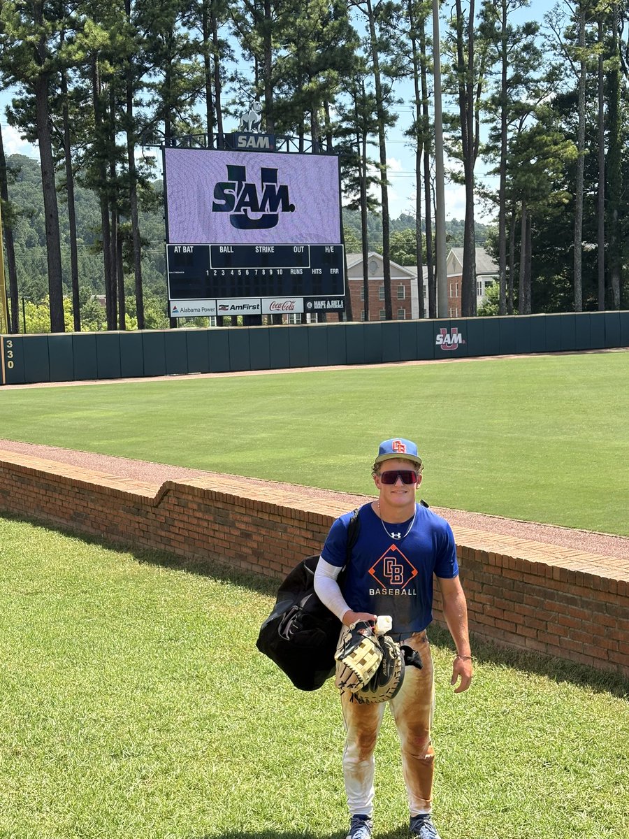 bhood544's tweet photo. Big thanks to @SamfordBaseball and @CoachGilWalker @CoachShrout @BFryman for an awesome camp! Grateful for the opportunity to learn, compete, and be around a great program. https://t.co/PTg1uLI0Ts