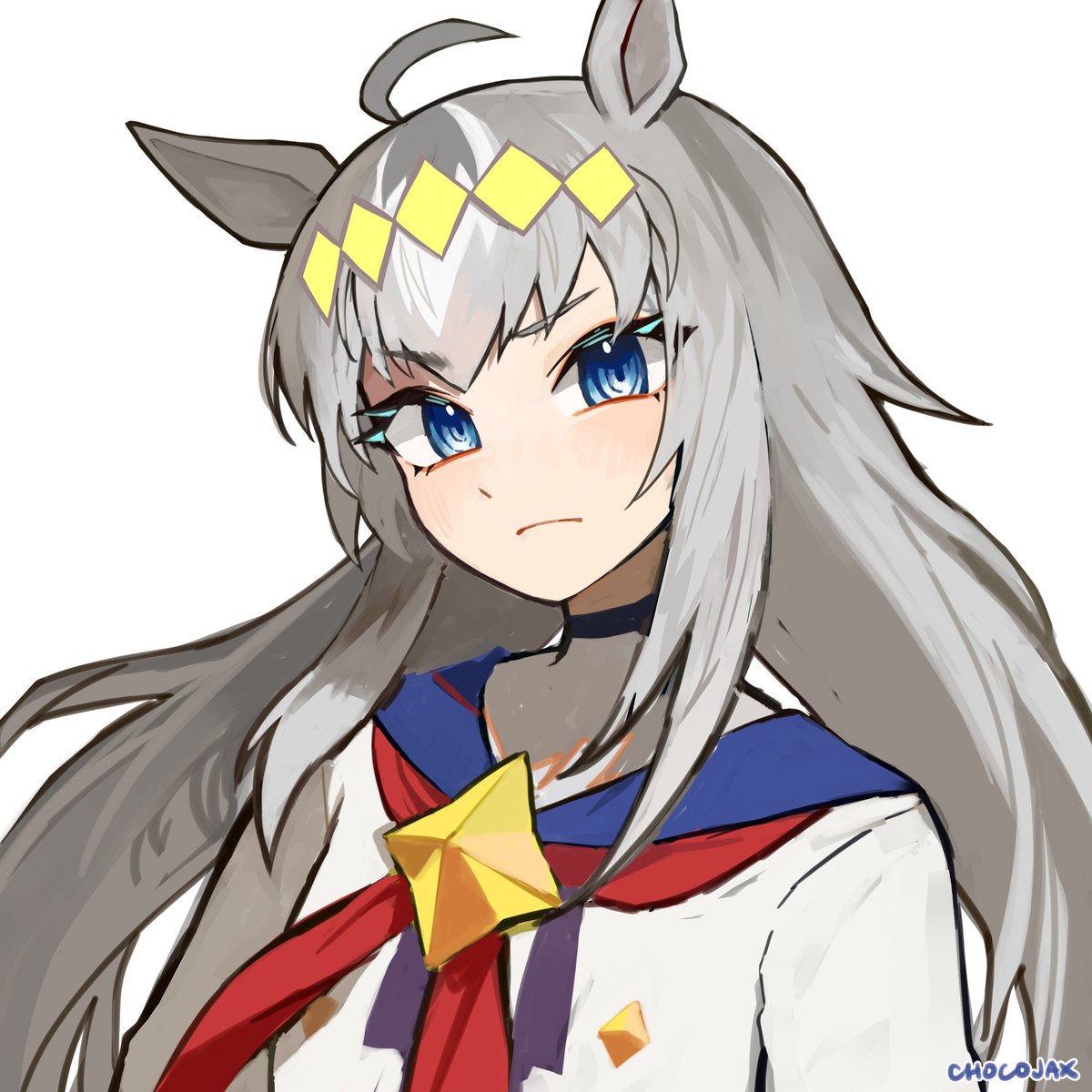 chocojax's tweet image. doodle - oguri cappu...!!! #umamusume