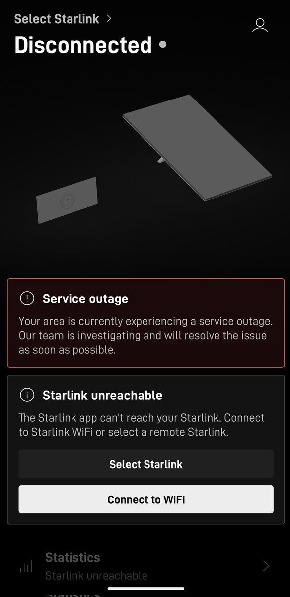 SyeClops's tweet image. 🚨 #BREAKING: Starlink Down: Thousands lose connectivity in outage.
Starlink users have lost internet access in a major outage affecting at least 60,000 customers. The company confirmed the disruption on its website and is investigating.