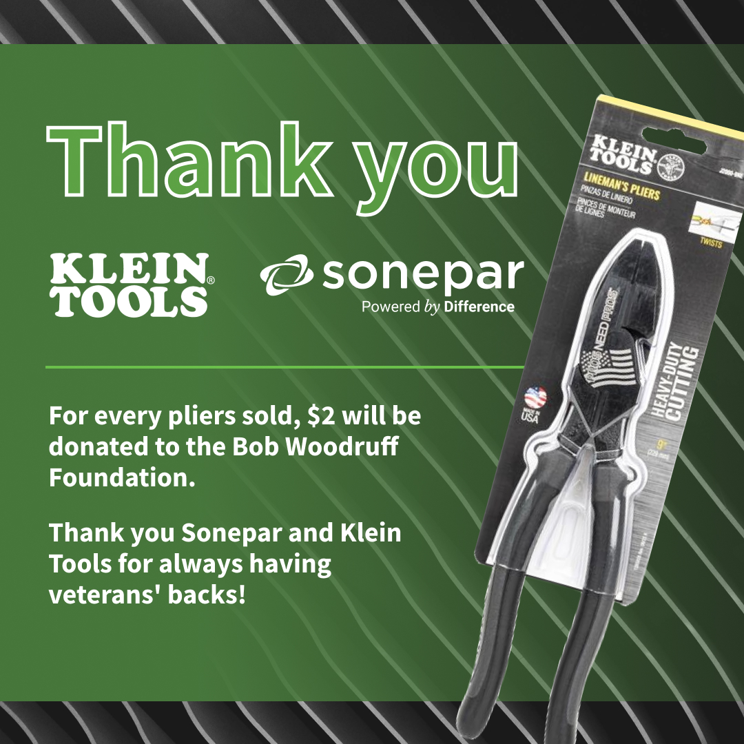 bwforg's tweet image. This morning we received an $8,004 donation from our partners at @sonepar USA and Klein Tools, money that will go directly to local programs we fund supporting our nation’s veterans and their families.
This donation is the result of a Sonepar and Klein Tools’ continued support…