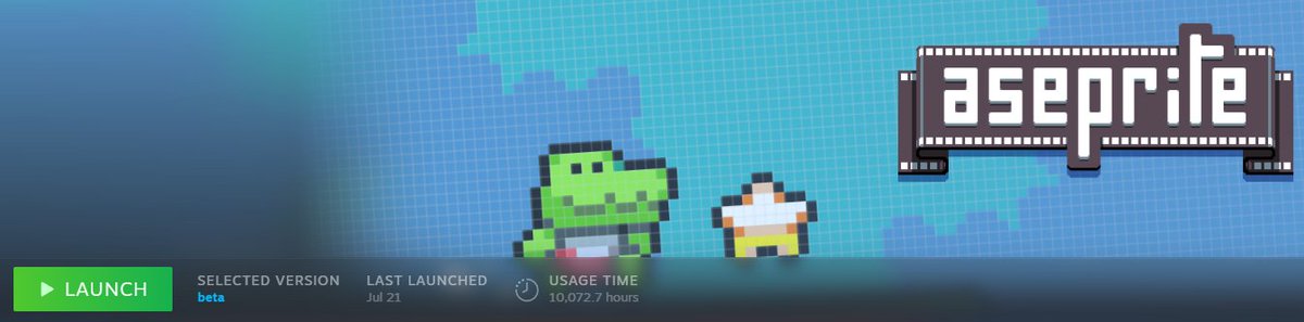 UndreamedPanic's tweet image. For those who are asking, I use Aseprite for my pixel art and for Gamma Emerald! 10/10 I recommend it