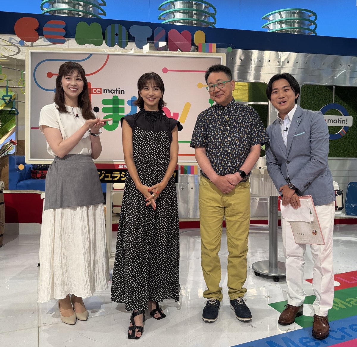 sumatanent's tweet image. きょう7月25日(金)朝 #すまたん はじまりました‼️コメンテーターは…
#森たけし さん& #安田美沙子 さん☺️
日経平均高騰も日米関税に暗雲?
✅最新ニュース&淡路島のハモ特集✨
#10チャン #読売テレビ #ZIP
#虎谷温子 #山本隆弥 #髙橋克哉 #達淳一 @misako421