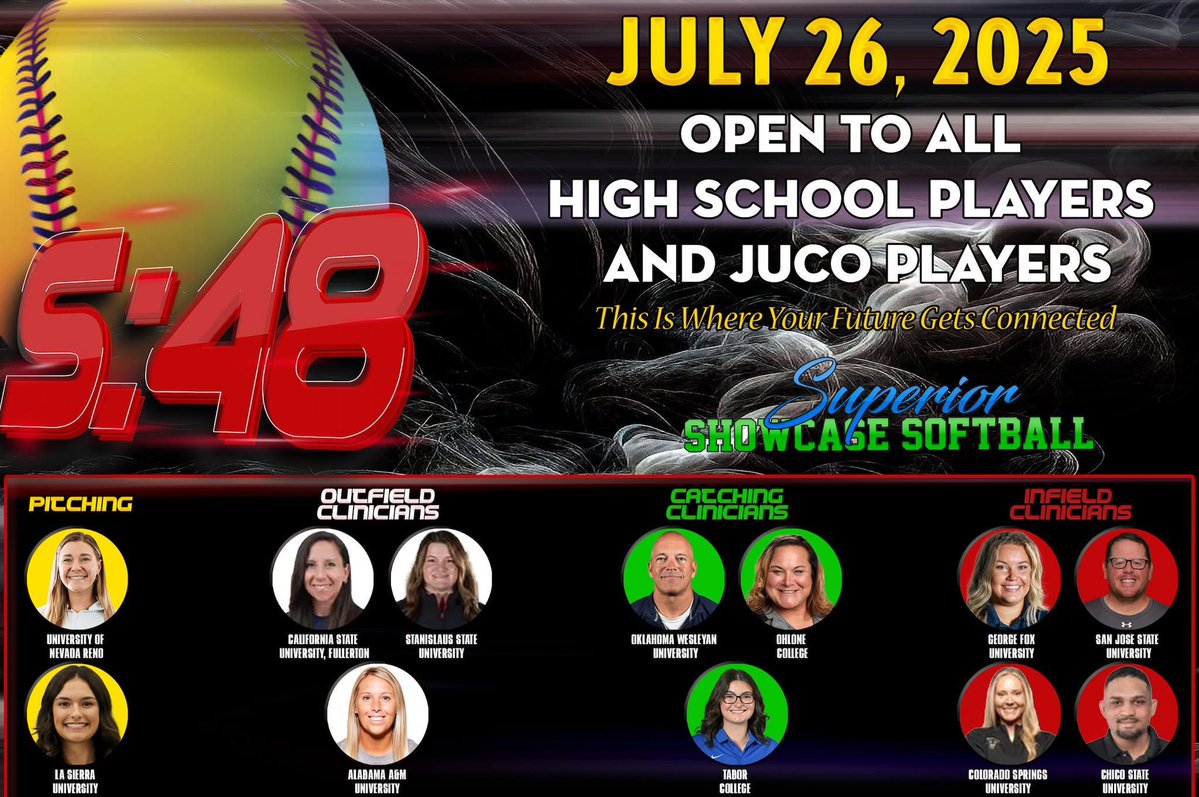 AAMU_Softball's tweet image. Coach Becca is out in Northern California looking for some future Bulldogs!!  She is out at S:48 showcase.  Are you a dawg!?!
@BrianDaley001 @CoachRicoAAMUSB