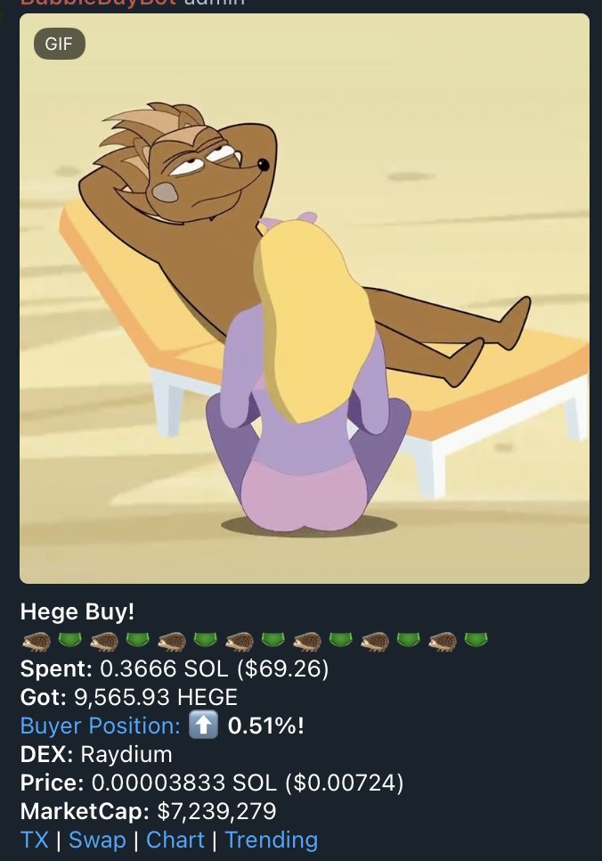 HegeCoin's tweet image. Another day, another $HEGE $69 buy