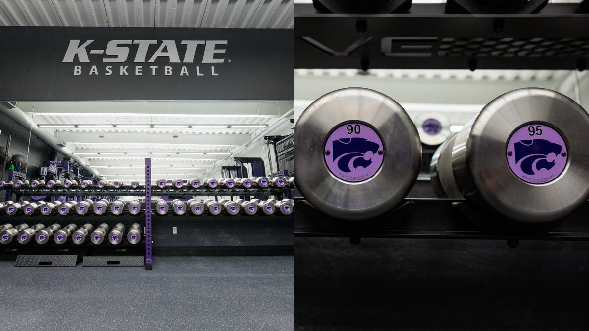 KSSCentral's tweet image. Upgrades Inside the Ice Family Basketball Center
The weight room just received a fresh set of upgrades, now featuring new dumbbells, updated racks, bold purple and lavender accents, and a full range of new equipment.