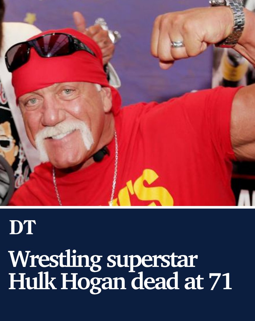 #BREAKING - Wrestling icon Hulk Hogan has died of a suspected cardiac arrest at age 71.

Read more ➡️ bit.ly/4o5y9xv