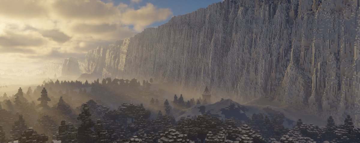 WesterosCraft's tweet photo. The Wall, made in Minecraft https://t.co/qK291jPr8G