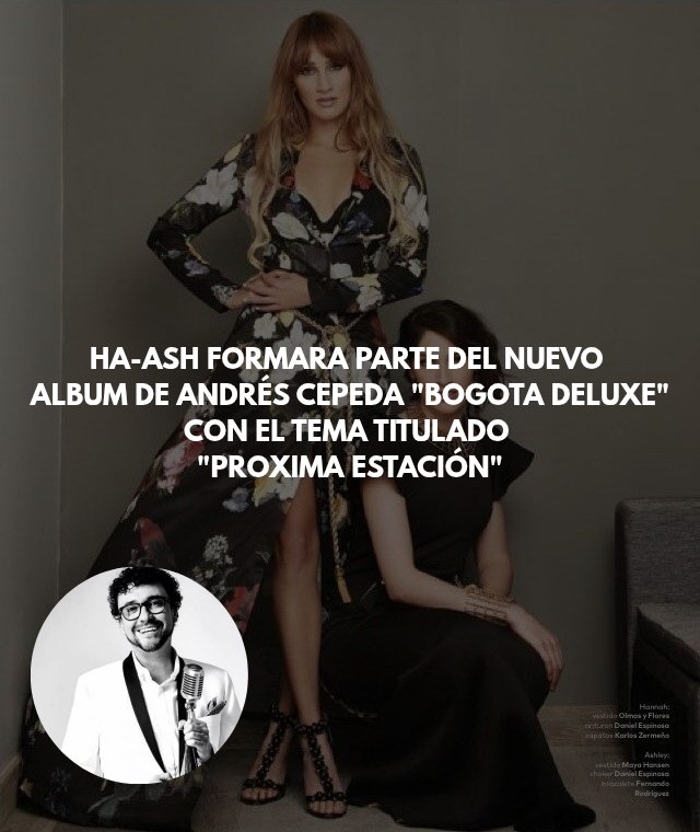 Andrés Cepeda Ft Ha*Ash "PRÓXIMA ESTACIÓN" Disponible el 31 de Julio.