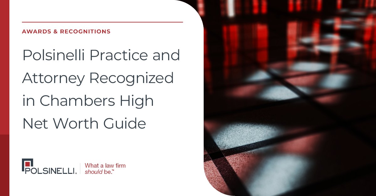 Polsinelli's tweet image. We are thrilled to share that our Trusts & Estates practice was ranked by @ChambersGuides in their High Net Worth 2025 Guide in #PrivateWealthLaw alongside Trusts & Estates Vice Chair Adam Randle, who was individually ranked. Thank you to our clients for their continued trust!