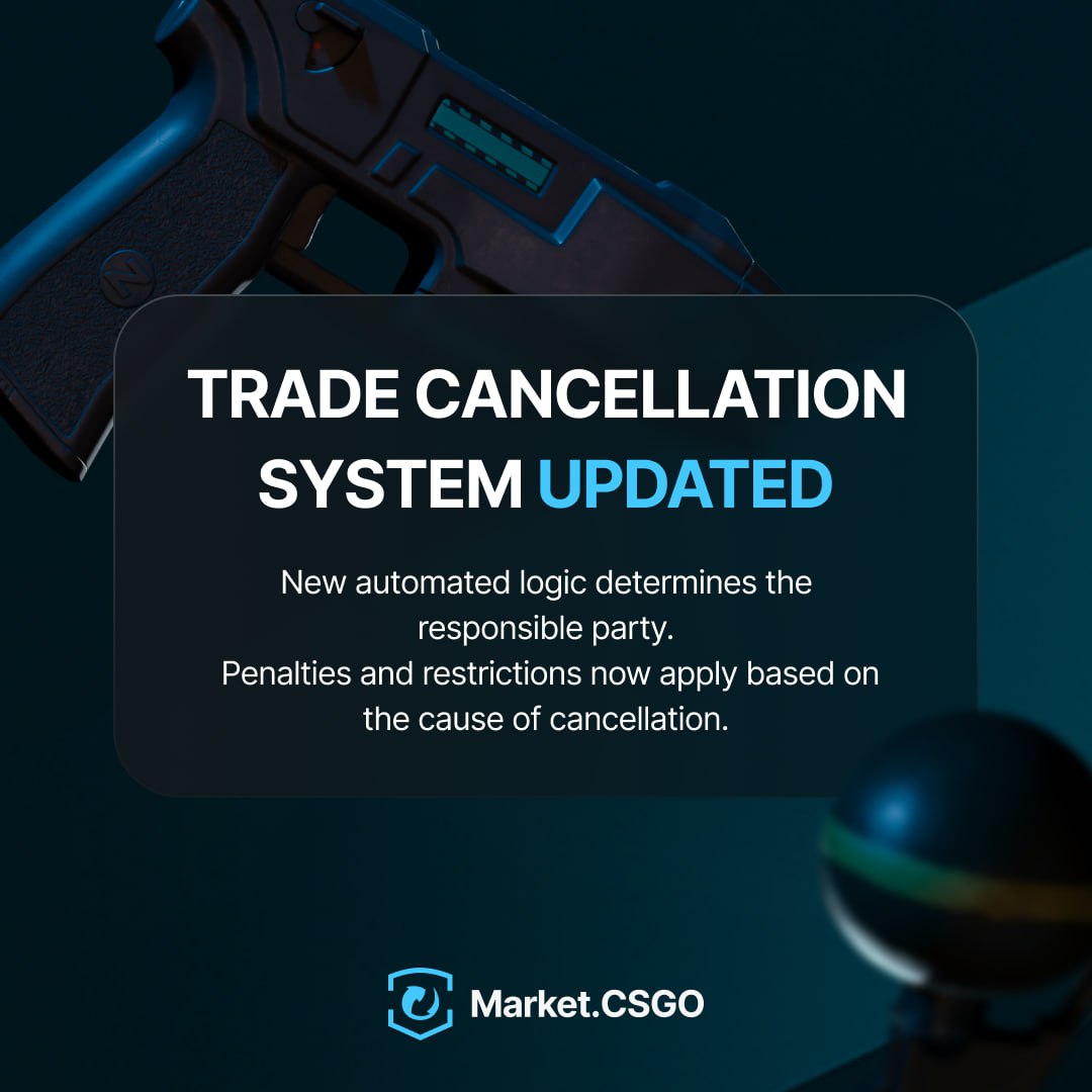 MarketCSGOcom's tweet image. 💡 Important notice! We’ve launched a new system to determine the responsible party in trade cancellations on the site.
It is currently operating in test mode and partially manually — we aim to collect data for further refinement and optimization.
If you experience issues with…