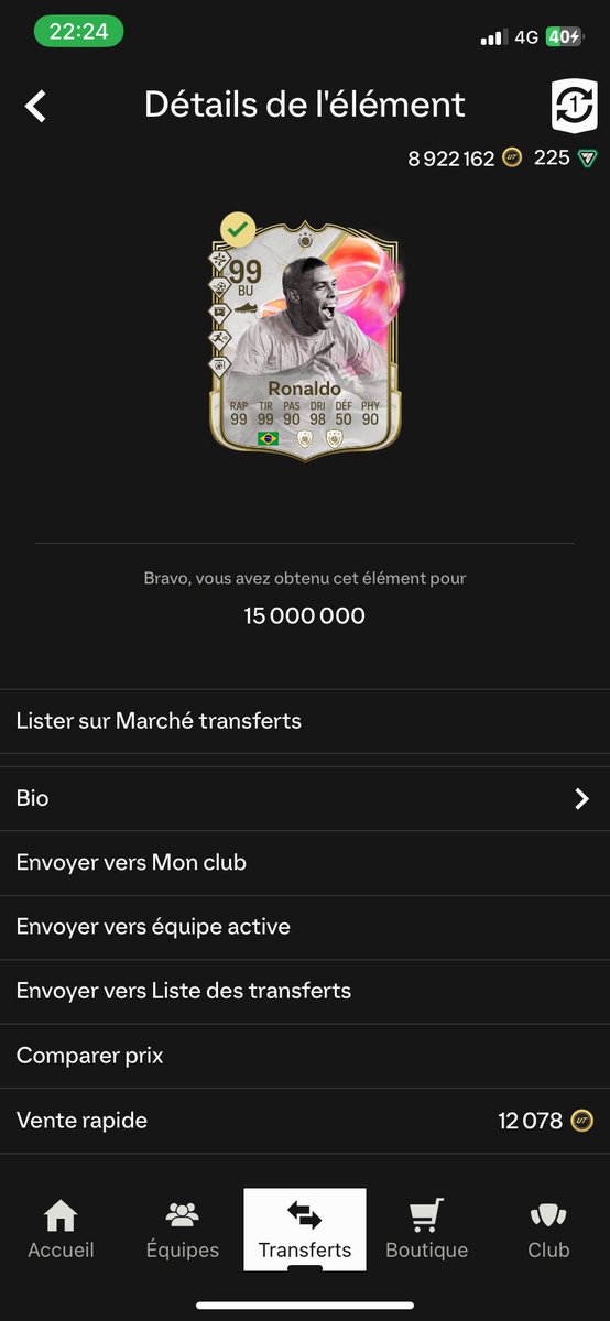 Bon je l’ai eu avec mon téléphone 😂😂 
Mais je sais pas pourquoi j’ai un pressentiment il est trop nul 🤦🏽‍♂️