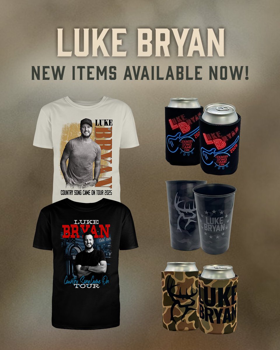 We got some new merch for the #CountrySongCameOnTour. Get yours now:
store.lukebryan.com/collections/co… 

- Team Luke