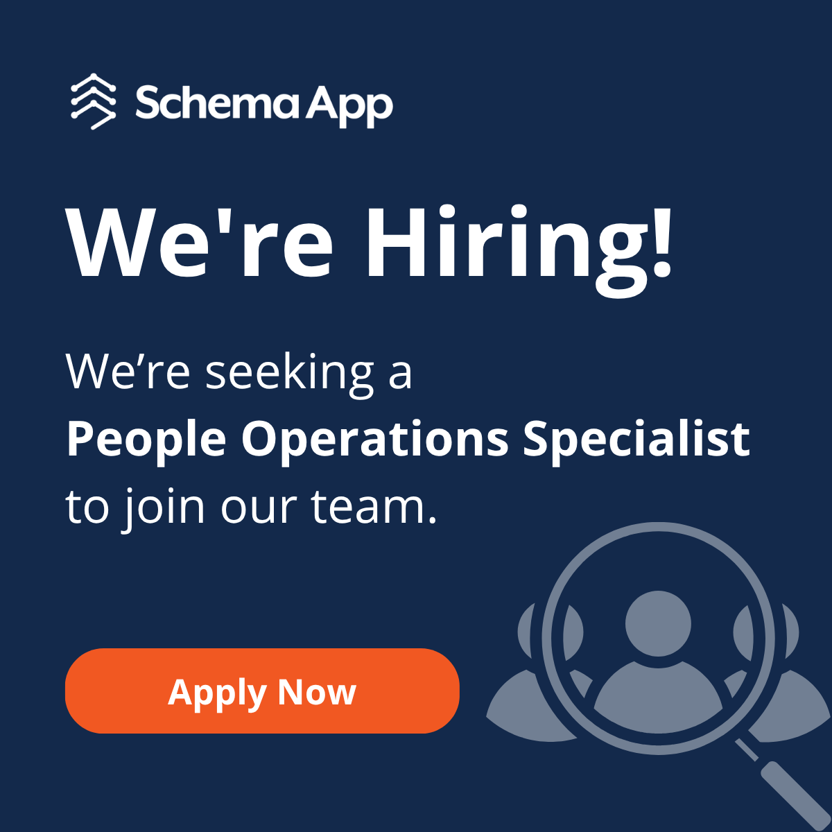 We're hiring a People Operations Specialist! This role will make hiring at Schema App seamless, scalable, and world-class by operationalizing a repeatable recruitment and onboarding process that consistently delivers A-players.

Learn more &amp; apply today 🔗 na3.hubs.ly/y04Lwz0