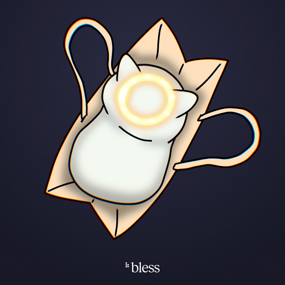 It's just Blessicat is sitting in the package

Because cats love packages😽

He doesn't need to think about anything, because he has a <a href="/theblessnetwork/">Bless</a> node running, which is part of a huge network integrated into a worldwide computer🌐

Be like a Blessicat