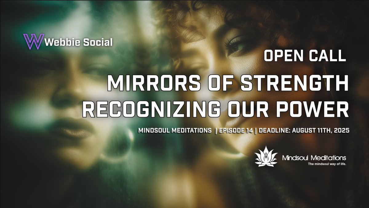 Charoa1974's tweet image. Episode 14 – Mirrors of Strength: Recognizing Our Power
With Featured Artist & Curator: Lucid Jordan
🗓️ Submission Deadline: August 11th
How often do we overlook our own strength?
In Episode 14 of Art Therapy with MindSoul Meditations, we invite you to explore the power that…