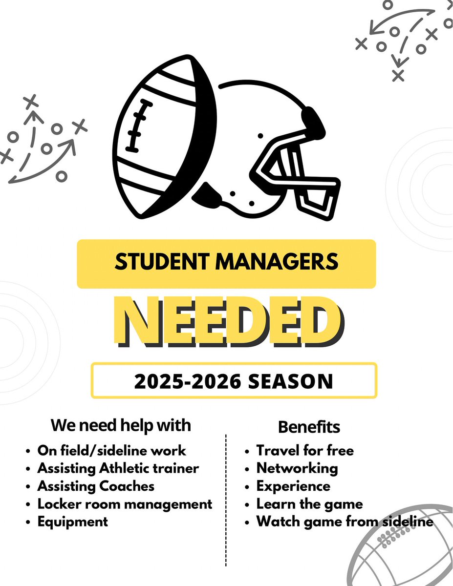 BaxterFootball's tweet image. 🚨ATTENTION🚨
We are looking for football managers for this upcoming season.
If this is something you would be interested in please send an email to RBLamb@crmchealth.org or you can send a direct message to this page.