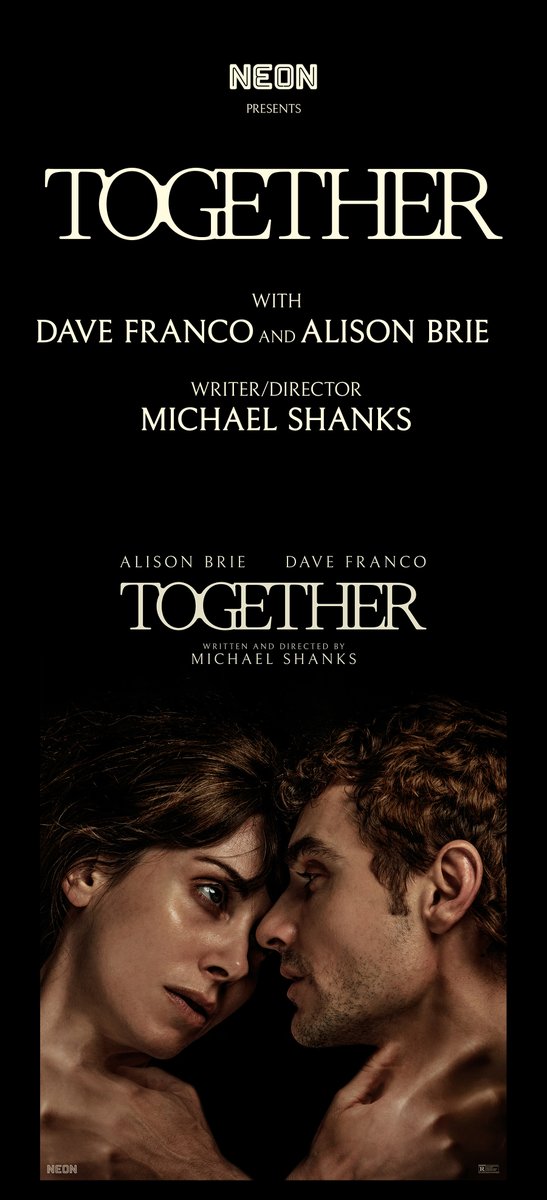 CineDump's tweet image. TOGETHER starring Alison Brie and Dave Franco | New "Neck" Poster @neonrated