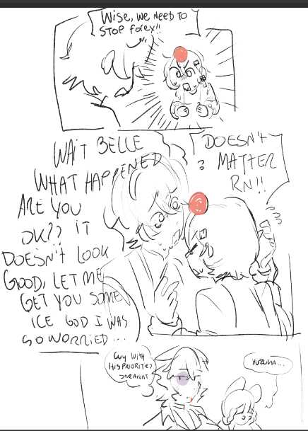 LikelyEraser's tweet photo. phaeton siblings you are very precious to me. i hc wise as a worrywart and this is what i imagined happened when he found out belle got KNOCKED OUT in the middle of the mission

(needless to say this is not a ship post please stay away from me zzz incels) https://t.co/nH1bU2UYan