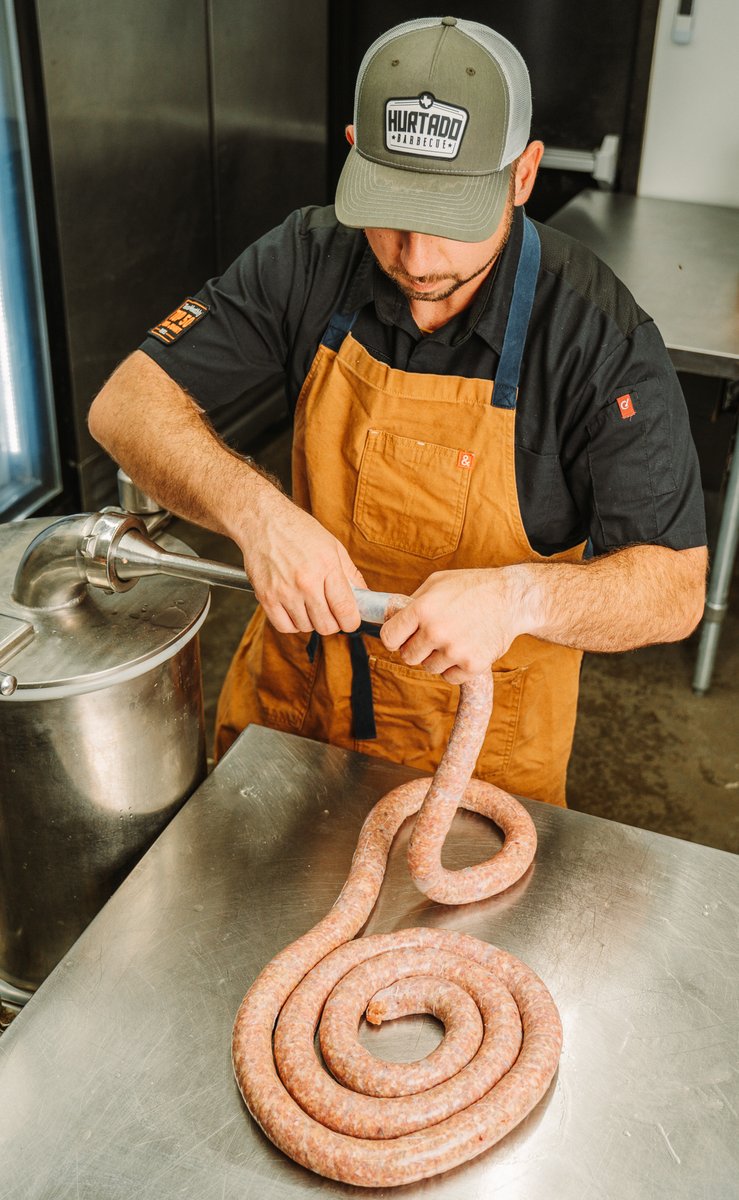 HurtadoBBQ's tweet image. As some of y’all may know, we’ve been working hard on our in-house sausage program to bring you even more homemade links.
Up first: the Maple Mayhem — a maple-chipotle breakfast-style sausage rolling out this weekend at all locations (and every weekend until it’s gone). 🍁
More…