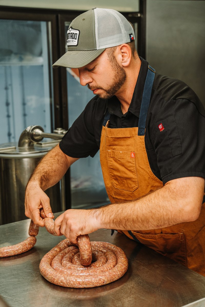 HurtadoBBQ's tweet image. As some of y’all may know, we’ve been working hard on our in-house sausage program to bring you even more homemade links.
Up first: the Maple Mayhem — a maple-chipotle breakfast-style sausage rolling out this weekend at all locations (and every weekend until it’s gone). 🍁
More…